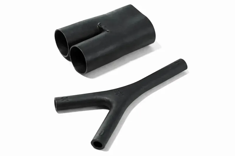 Helashrink 492H low profile transition boot for 1 to 2 cables with strain relief, sealing, protection