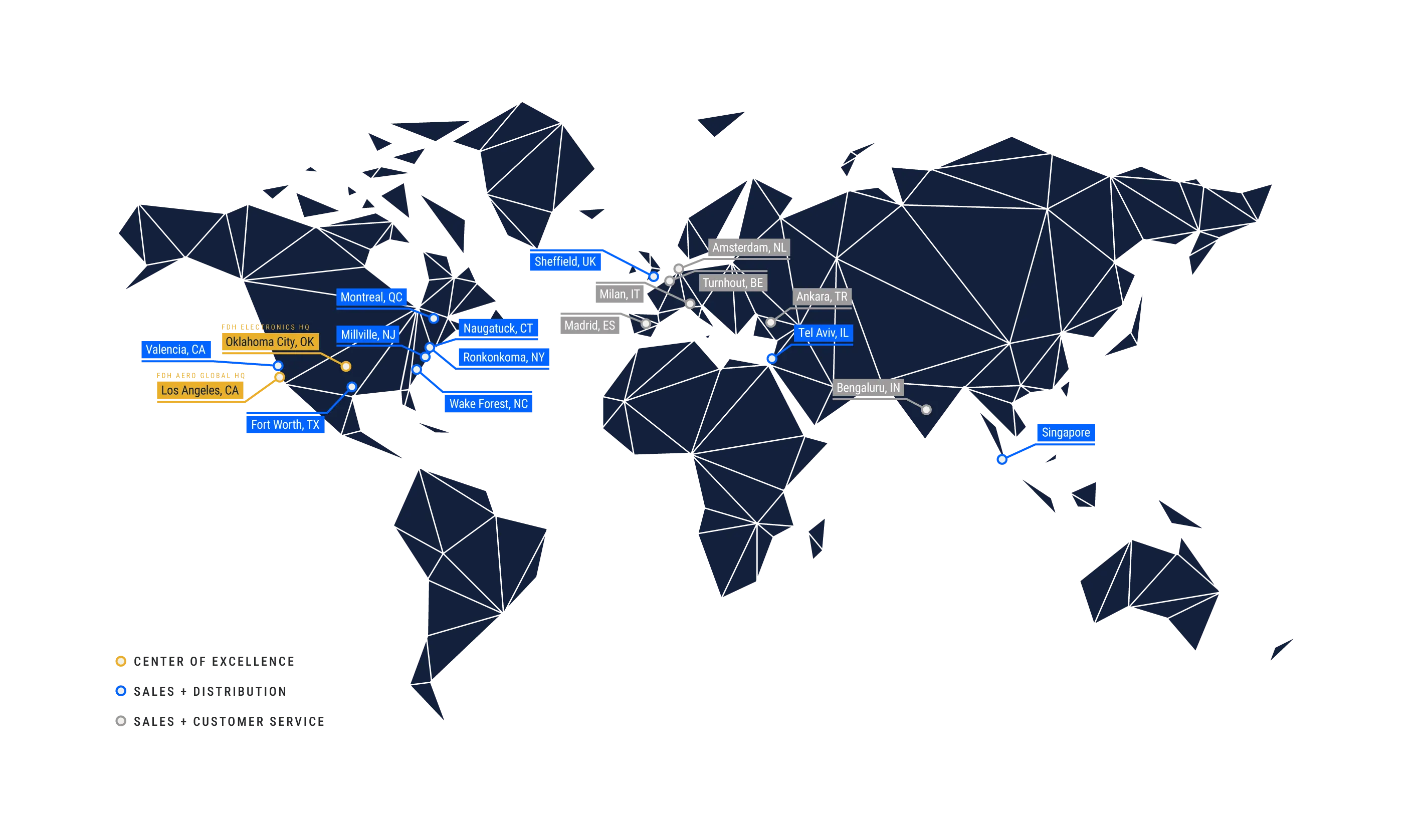 Map of locations