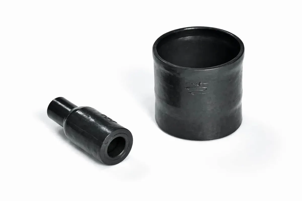 Helashrink 100 MIL style bottle heat shrink boot with rib for circular adaptors, strain relief, sealing