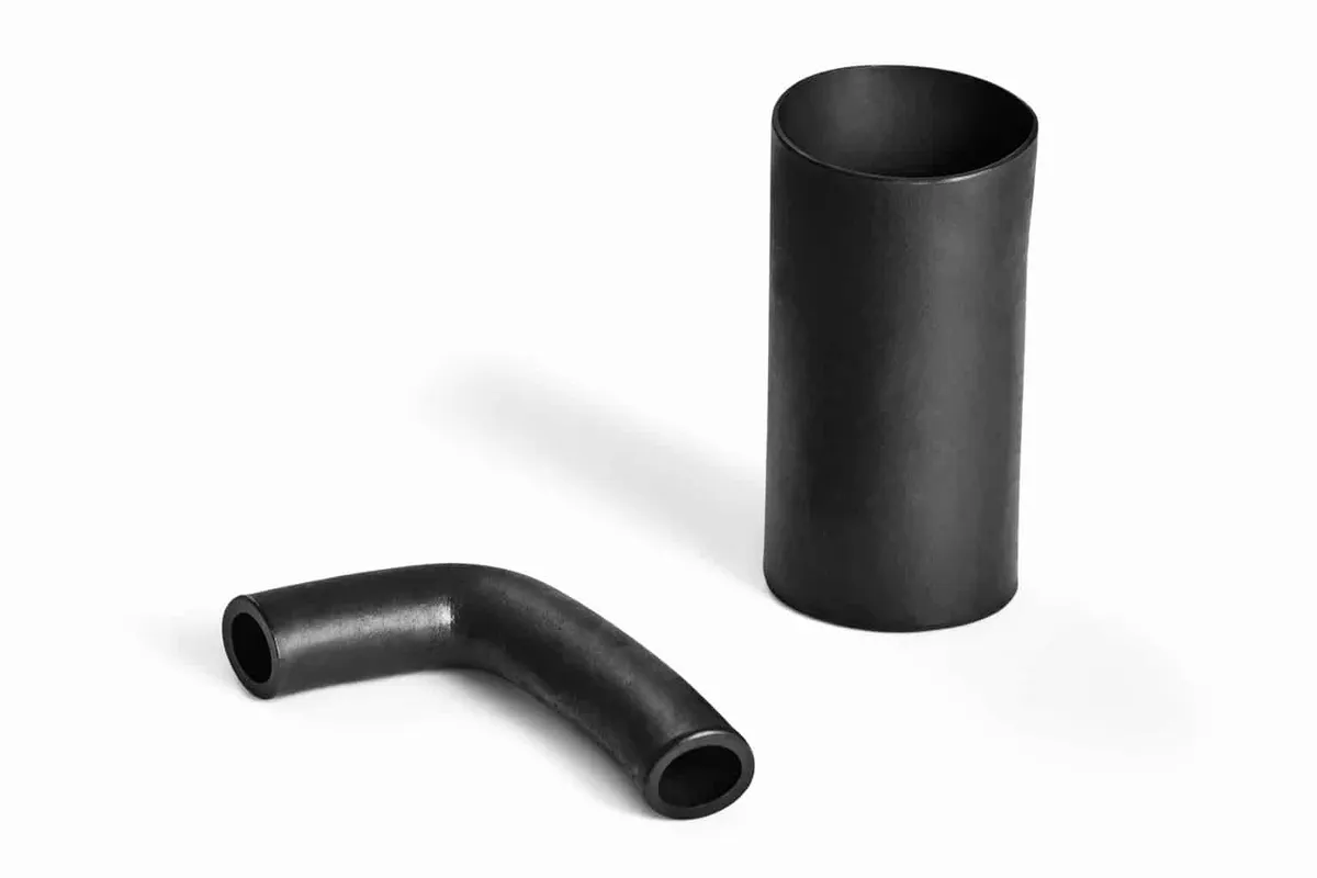 Helashrink 1400 90° elbow heat shrink moulding for cable routing, strain relief, and protection