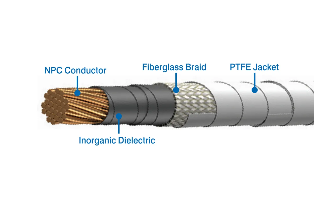 MIL W 25038/3 Thermazone wire with PTFE insulation