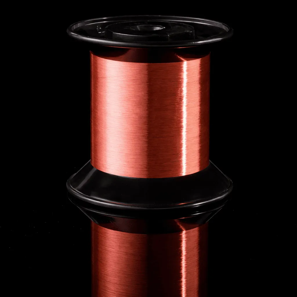 Heavy poly nylon round magnet wire on spool