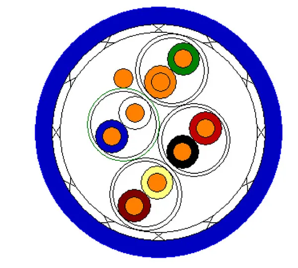 100 Ohm Four Pair 24 AWG Shield & Jacketed Cable