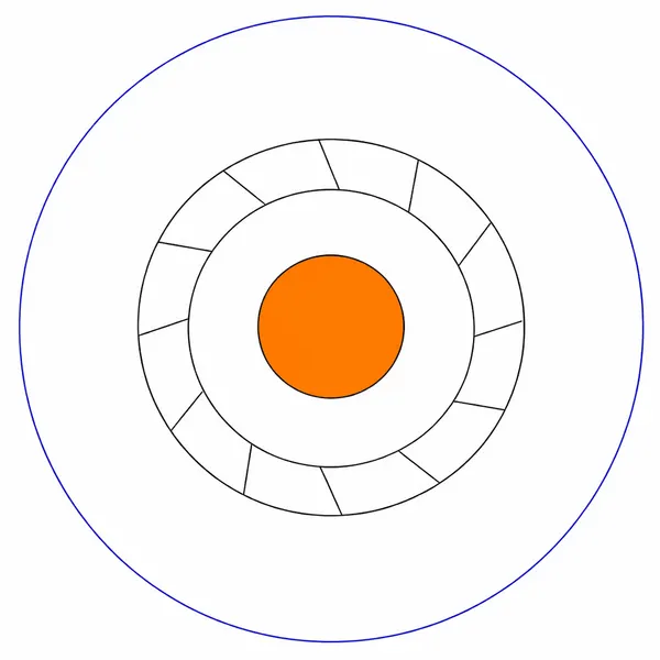 [ai] 50 ohm 36 AWG micro miniature coaxial cable cross section showing center conductor and shielding