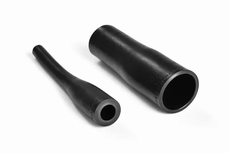 Helashrink 1750 series graduated strain relief providing superior crush resistance and strain relief for cable harnesses