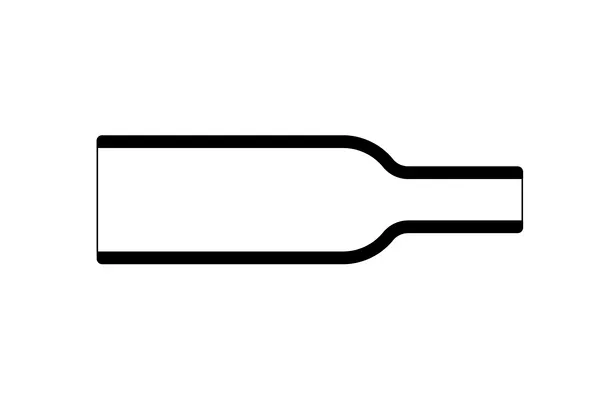 Overview diagram of Helashrink 100 series bottle shaped heat shrink boots for general cable strain relief