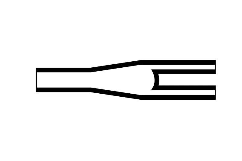 Overview diagram of Helashrink 200 series inline two way outlet heat shrink shapes for low voltage cable harness breakouts